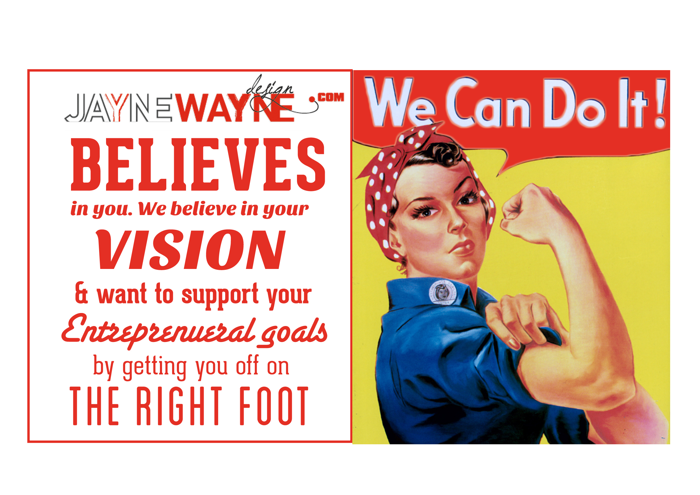 Believe Campaign - Web and Branding Giveaway by Jayne Wayne Design