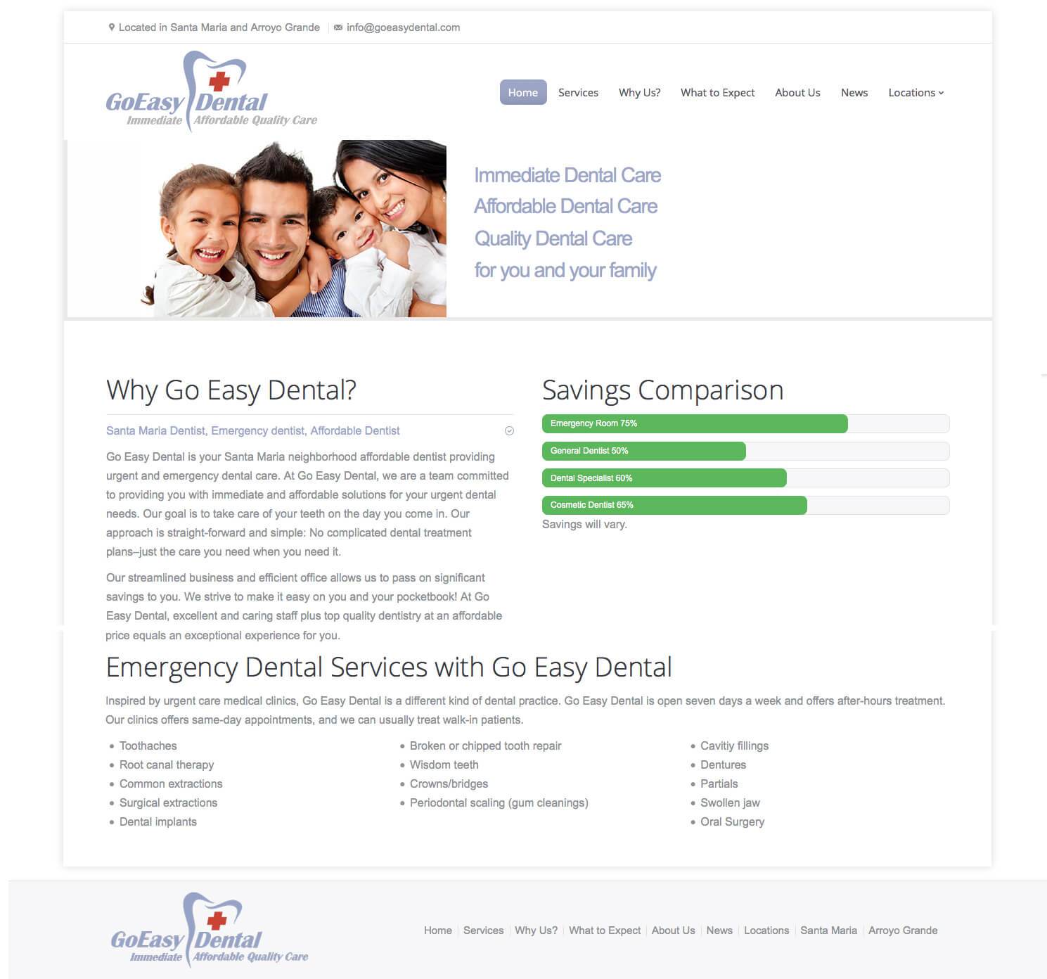 Dentist Web Design