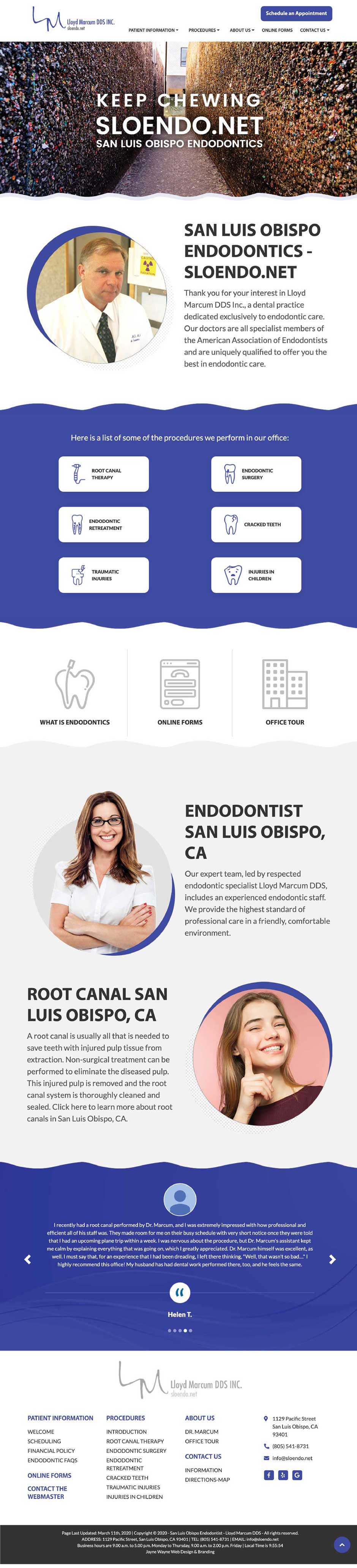 Endodontist Web Design